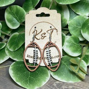 Football Earrings, Football Earrings Dangle, Football Gifts, Gift For Football M
